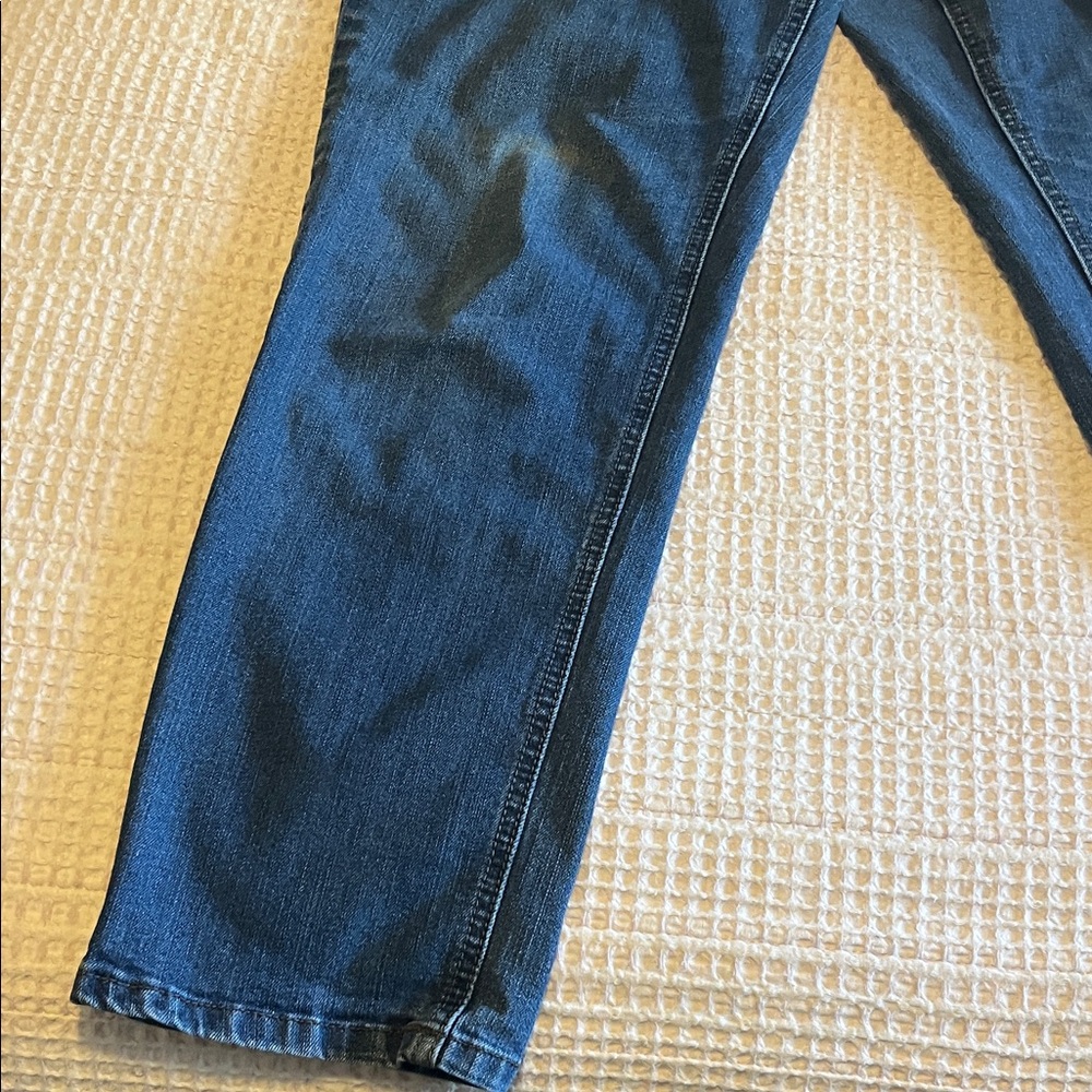 Terra & Sky Dark Blue Denim Straight Jeans - Picture 2 of 6
